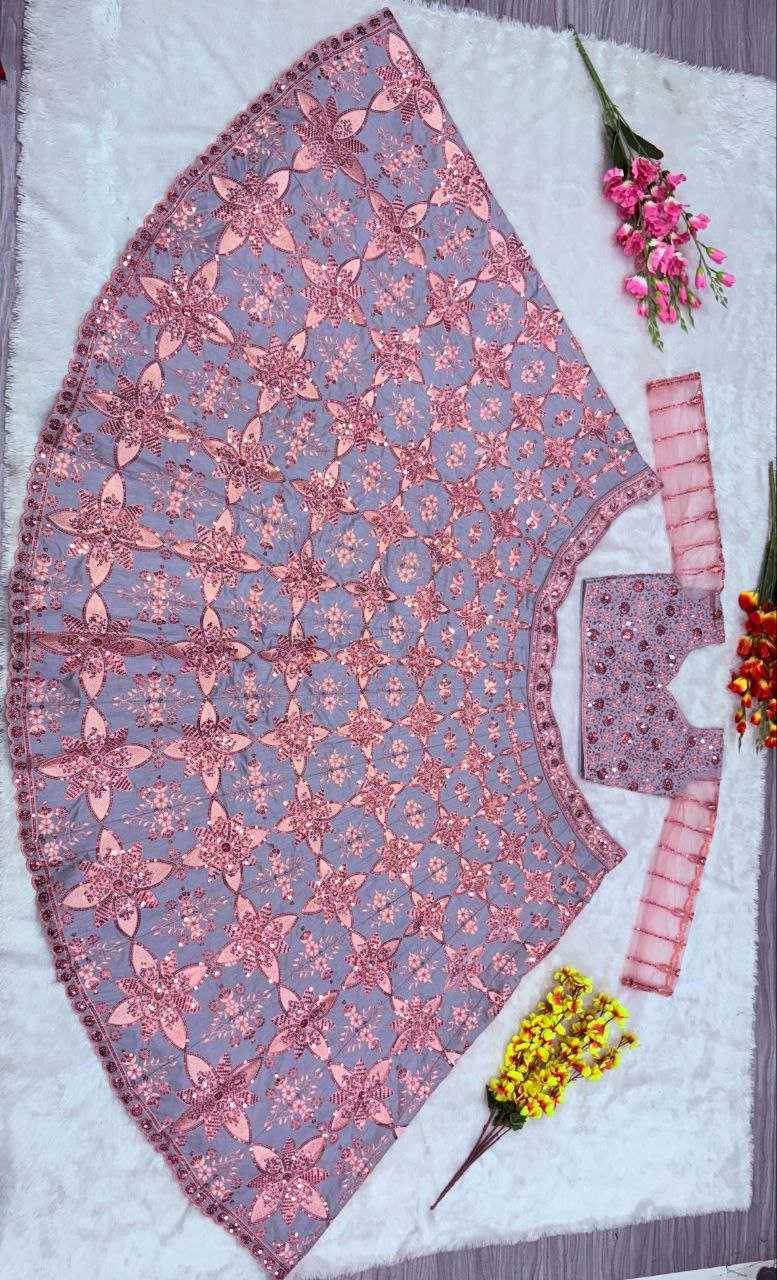 Silk Designer Traditional Embroidered Lehenga - MYLUXURY LANE ENTERPRISE